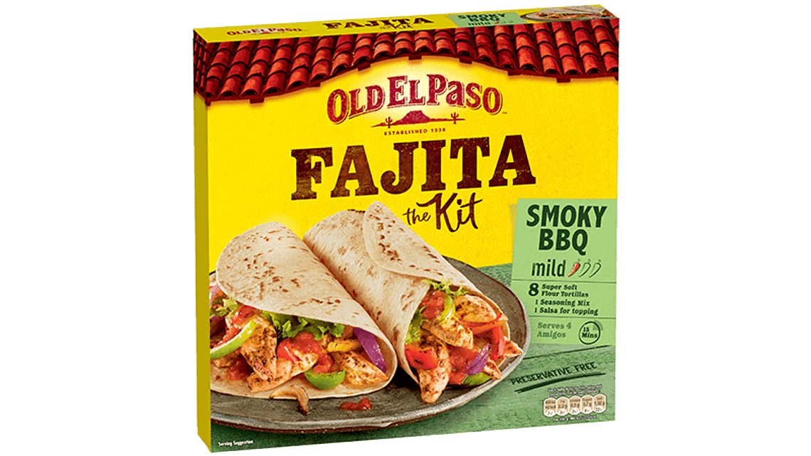 Smoky BBQ Fajita Kit Mexican Food Old El Paso
